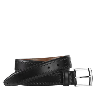 Johnston & Murphy | Perfed-Edge Belt | Black