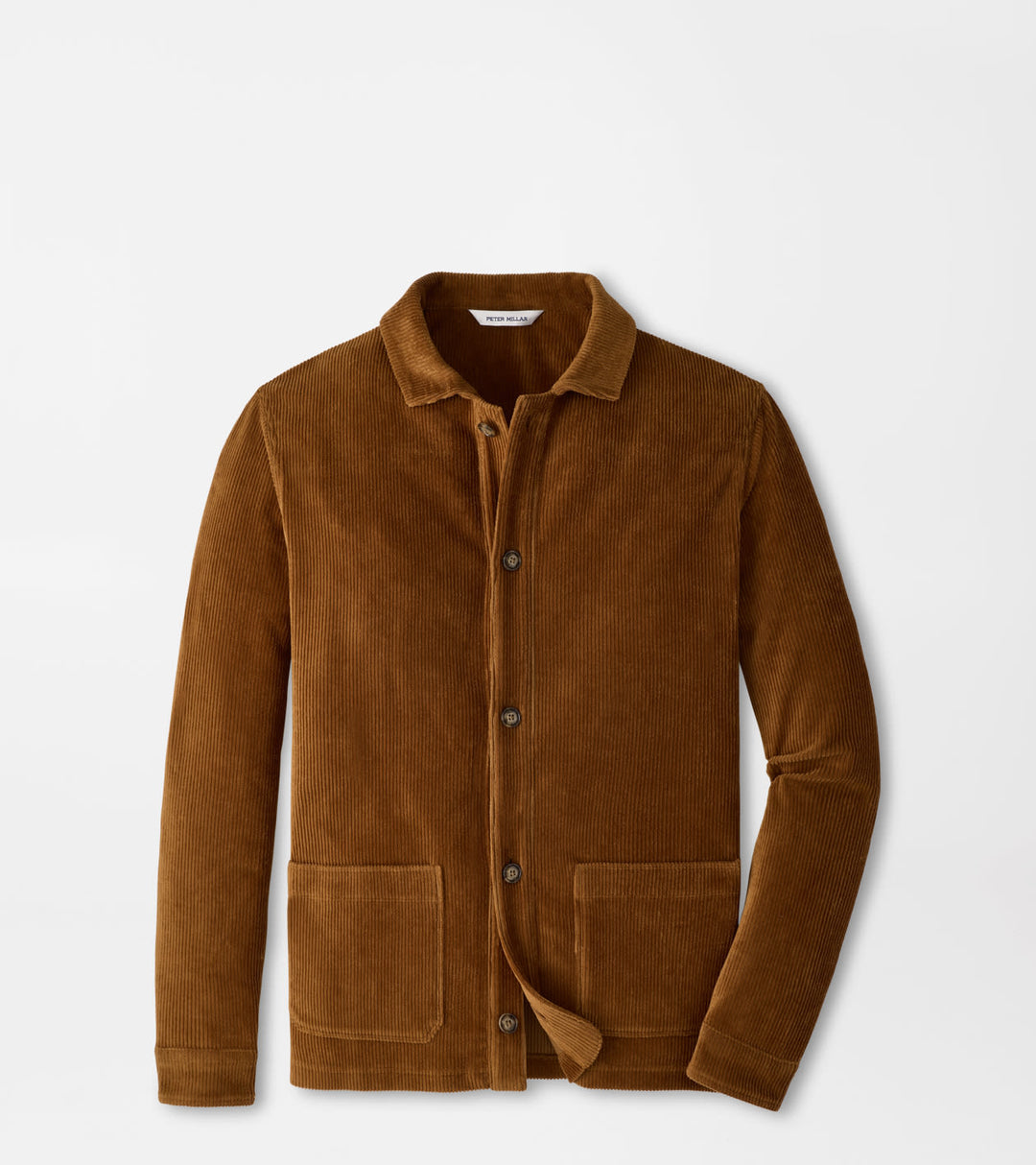 Peter Millar | Corduroy Knit Chore Coat | Dark Amber