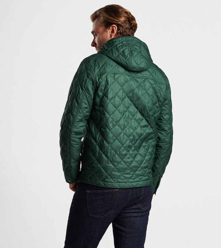 Peter Millar | Essex Full Zip Hoodie  | Balsam