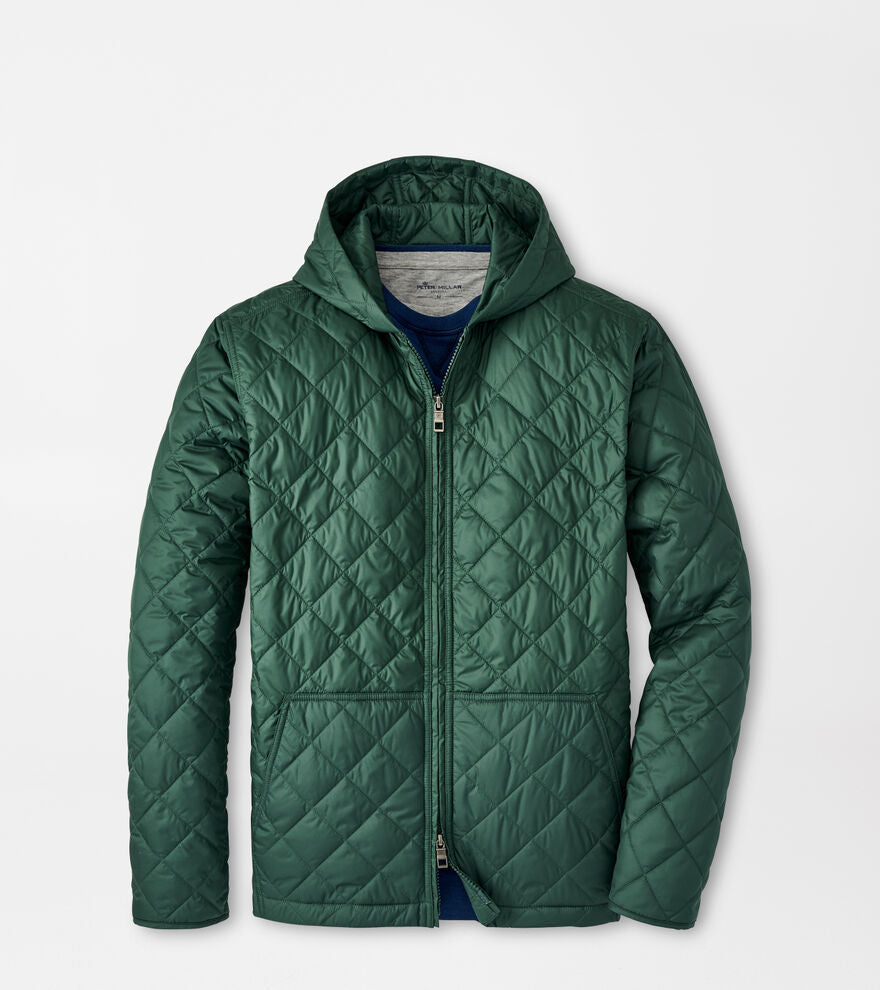 Peter Millar | Essex Full Zip Hoodie  | Balsam