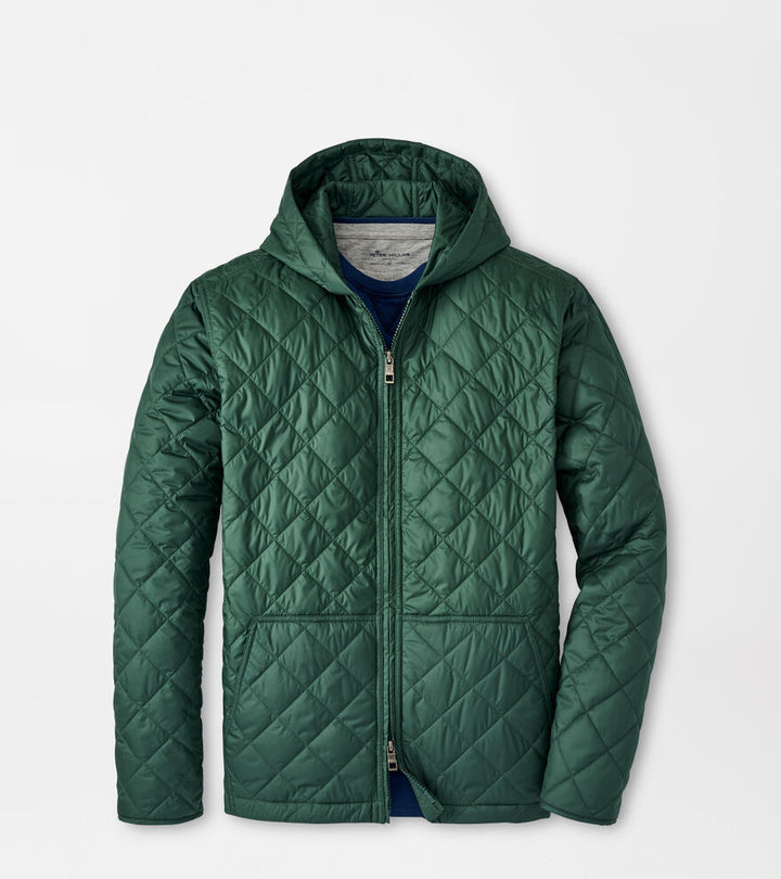 Peter Millar | Essex Full Zip Hoodie  | Balsam