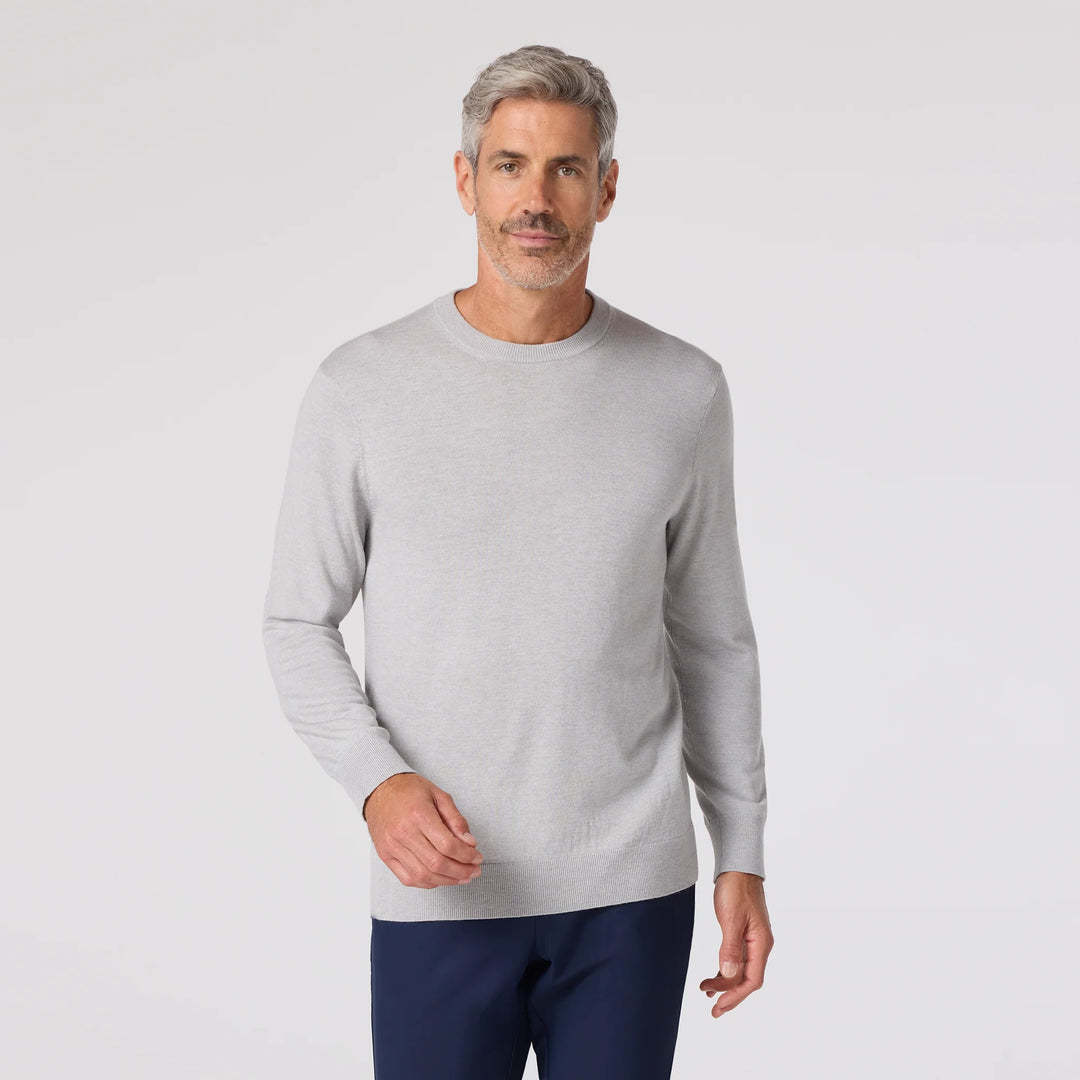 Mizzen+Main | Heritage Crewneck Sweater Light Grey|