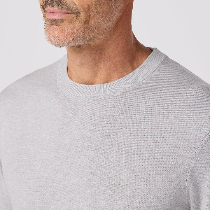 Mizzen+Main | Heritage Crewneck Sweater Light Grey|