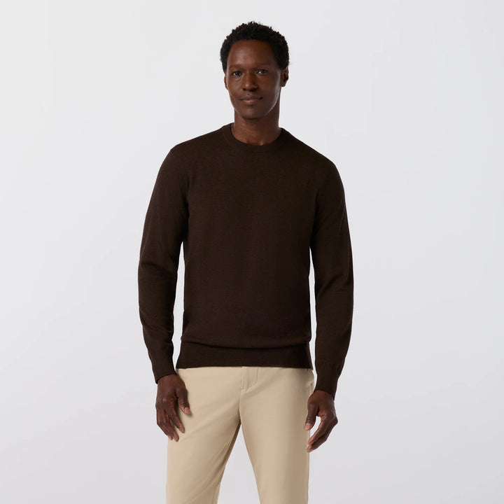 Heritage Crewneck Sweater | Mizzen+Main | Espresso Heather