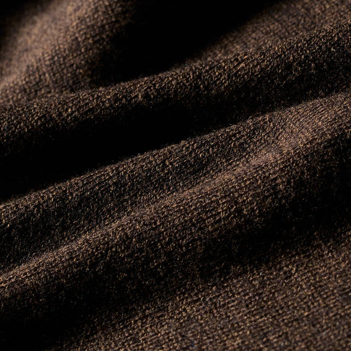 Heritage Crewneck Sweater | Mizzen+Main | Espresso Heather