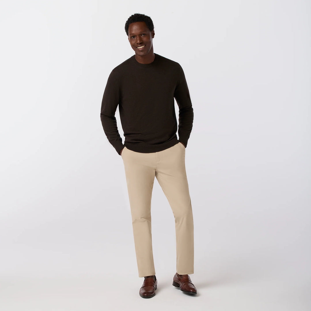 Heritage Crewneck Sweater | Mizzen+Main | Espresso Heather
