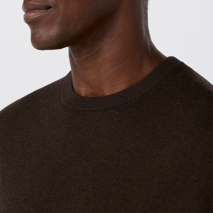 Heritage Crewneck Sweater | Mizzen+Main | Espresso Heather
