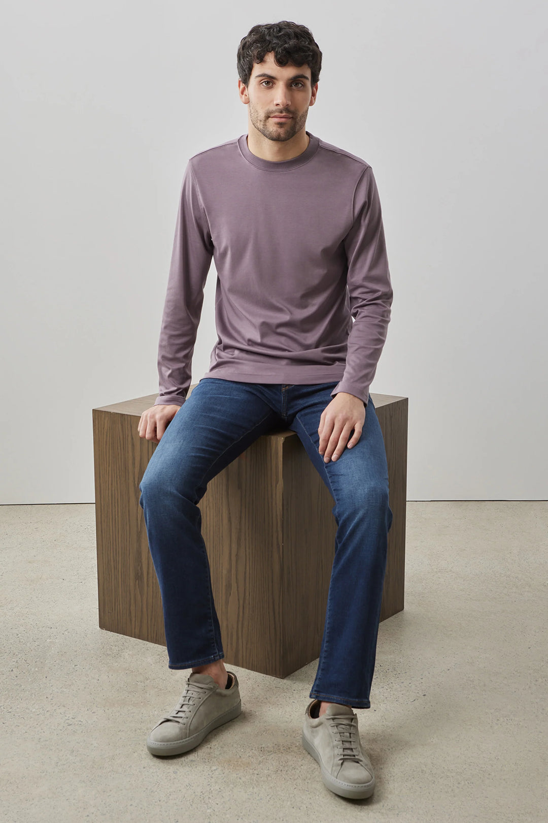 The Robert Barakett Long Sleeve High Crew