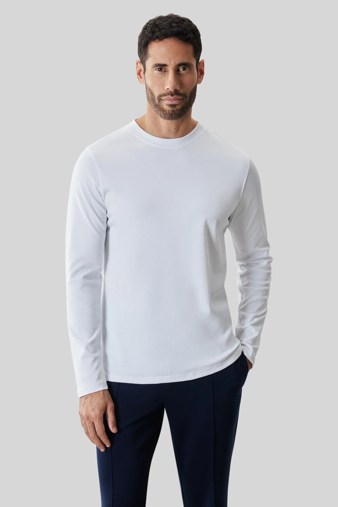 The Robert Barakett Long Sleeve High Crew