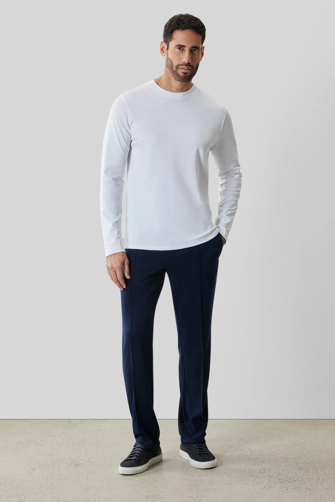 The Robert Barakett Long Sleeve High Crew