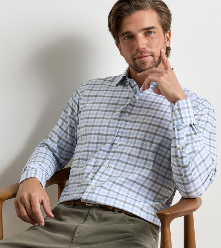 Lucas Performance Shirt | Peter Millar | White