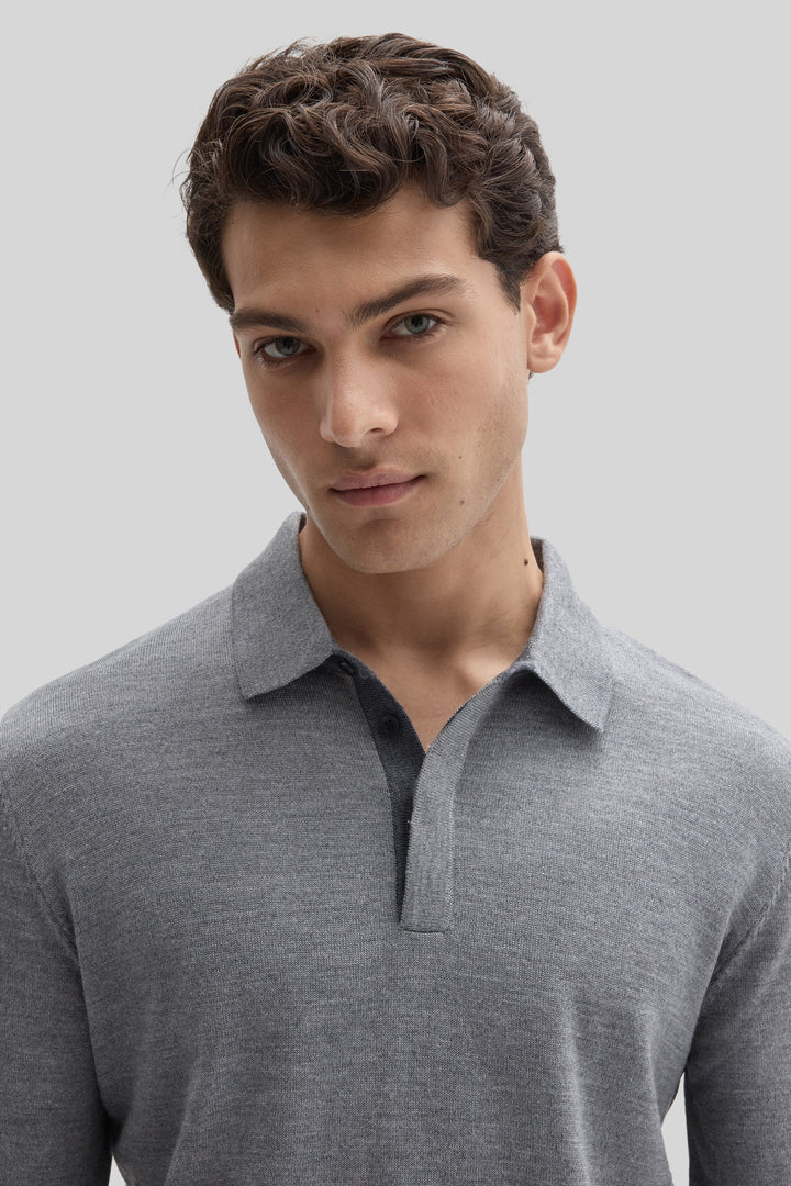 Robert Barakett | Thomas LS Merino Sweater Polo