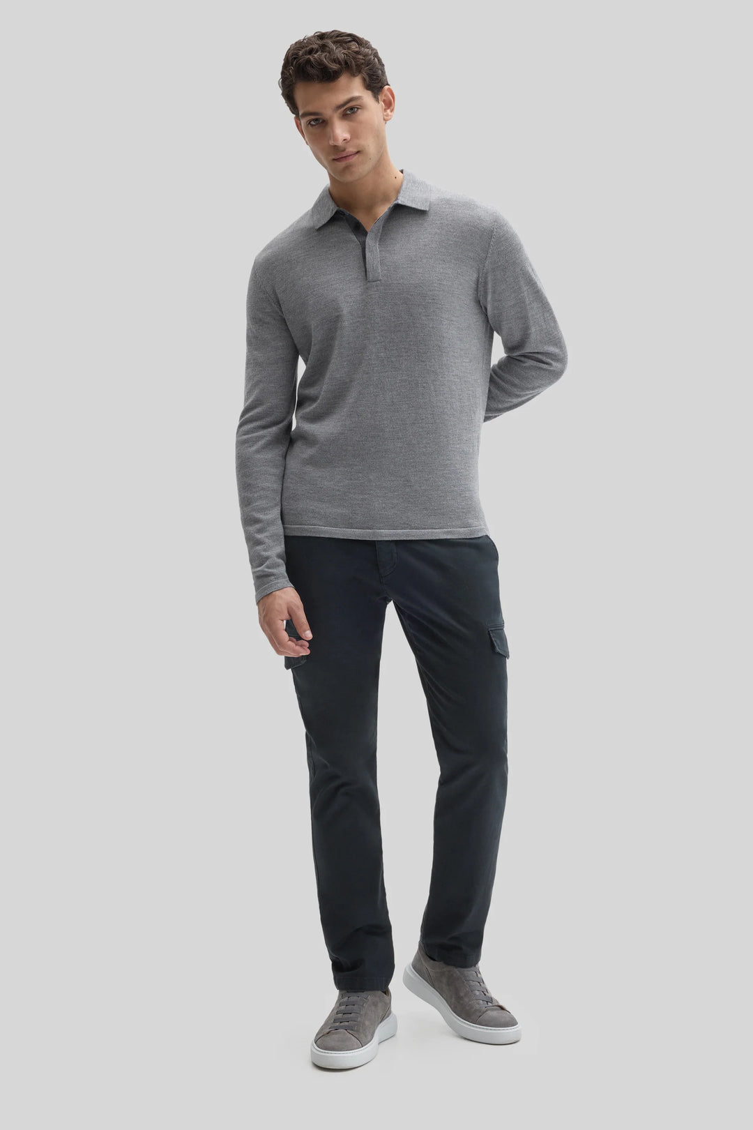 Robert Barakett | Thomas LS Merino Sweater Polo