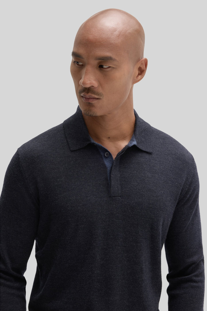 Robert Barakett | Thomas LS Merino Sweater Polo
