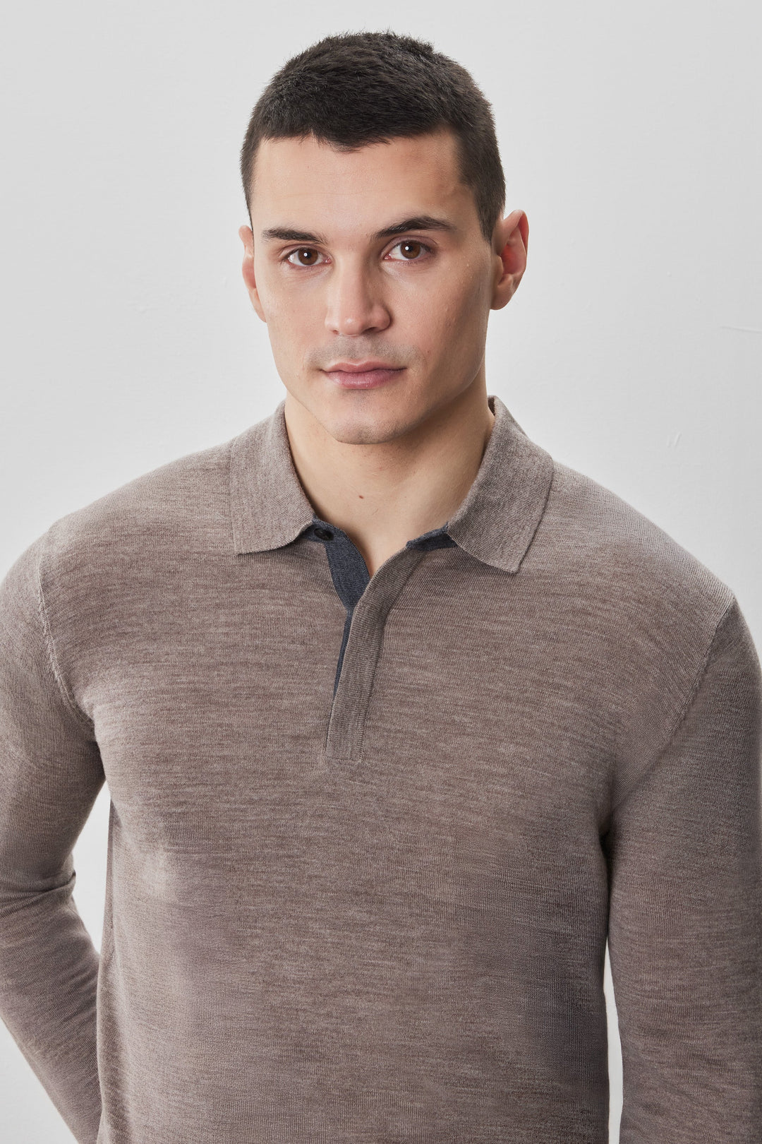 Robert Barakett | Thomas LS Merino Sweater Polo