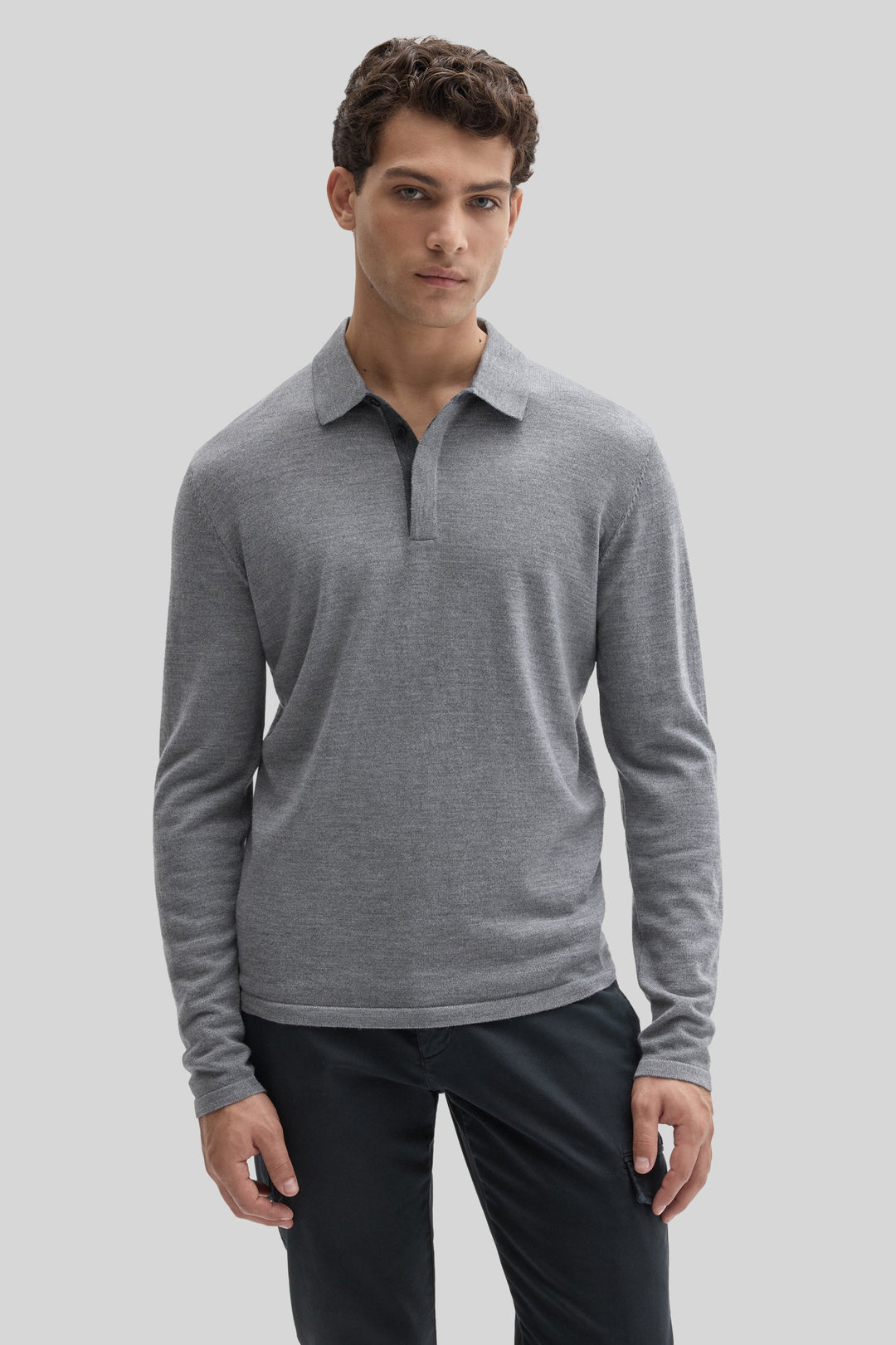 Robert Barakett | Thomas LS Merino Sweater Polo