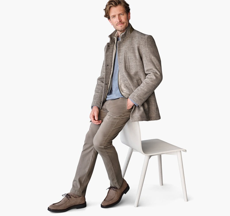 Johnston & Murphy | Upton Car Coat | Dark Oyster