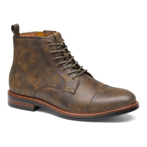 Johnston & Murphy | XC+ DURHAM CAP TOE BOOT | Dark Brown Bomber Leather